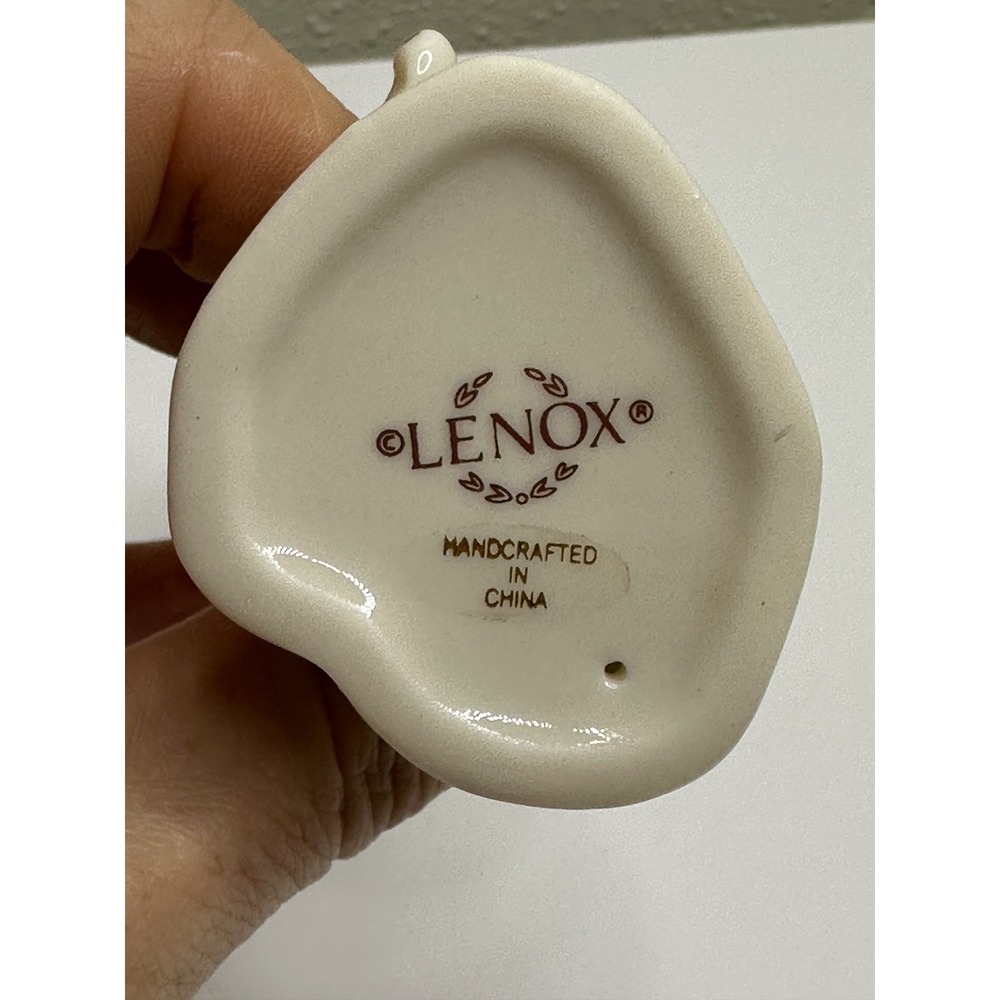Lenox Jumping Waves Dolphin 4"  Ivory Bone China 24 K Gold Trim - Picture 5 of 6